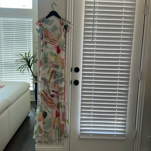 NWT Antonio Melani x M.G. Style Mal Paint Streak Maxi Dress - Picture 7 of 13
